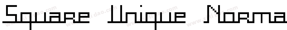 Square Unique Normal字体转换